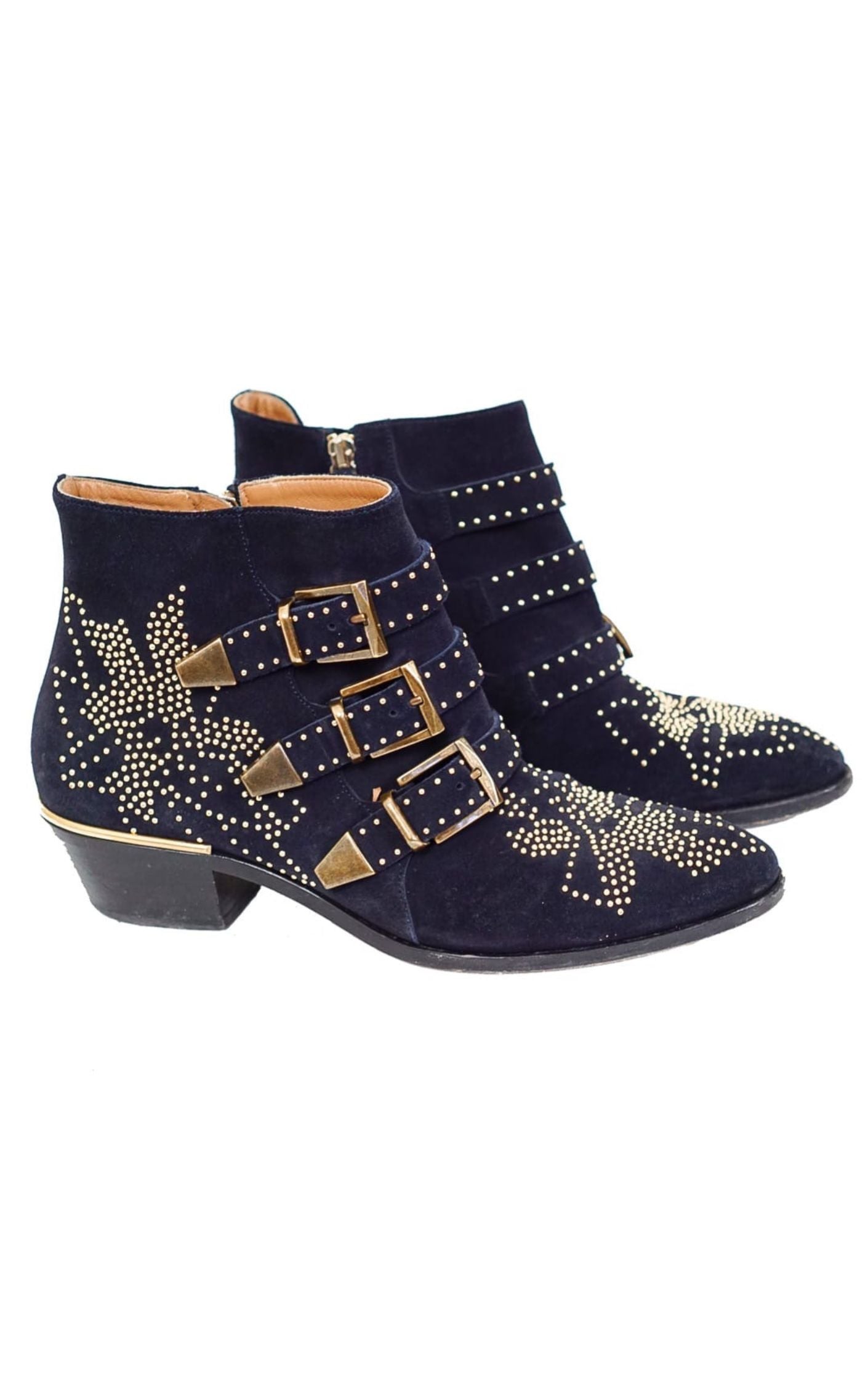CHLOE Susanna Studded Suede Boots