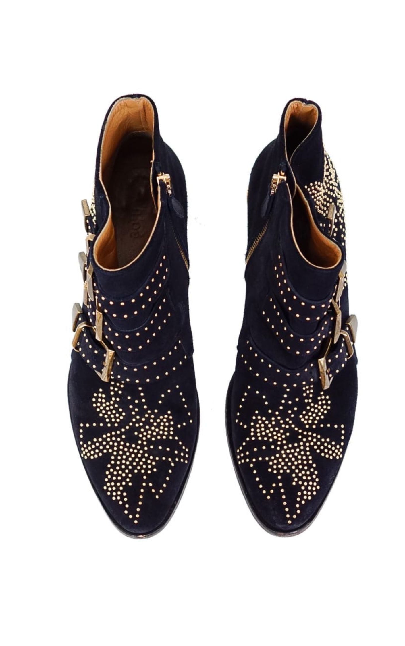 CHLOE Susanna Studded Suede Boots