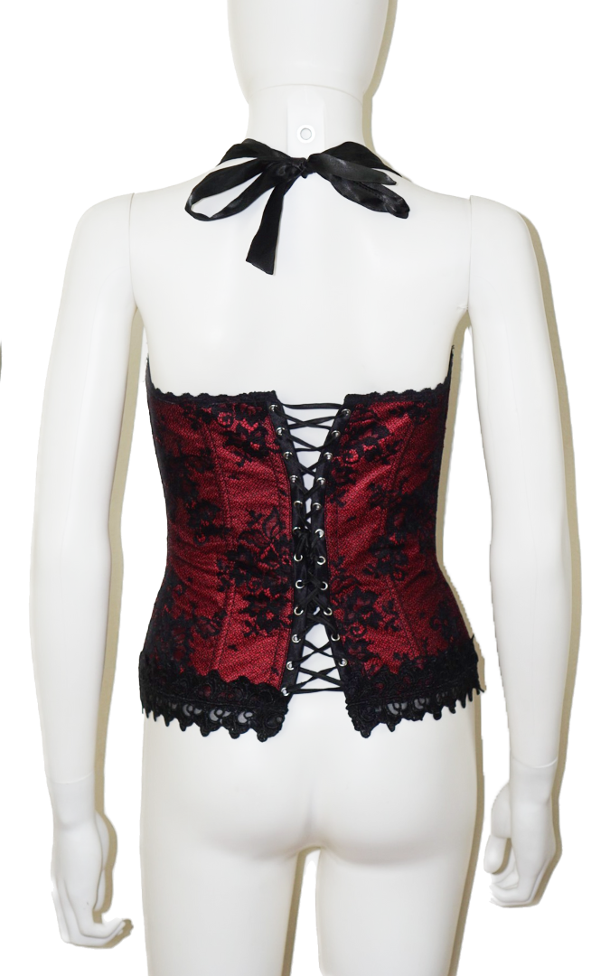 FREDERICK'S OF HOLLYWOOD Red Lace Corset