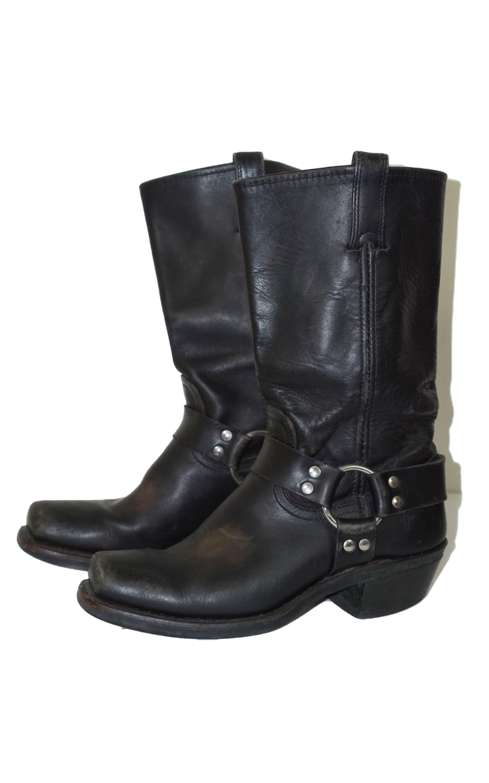FRYE Harness Leather Biker Moto Boots