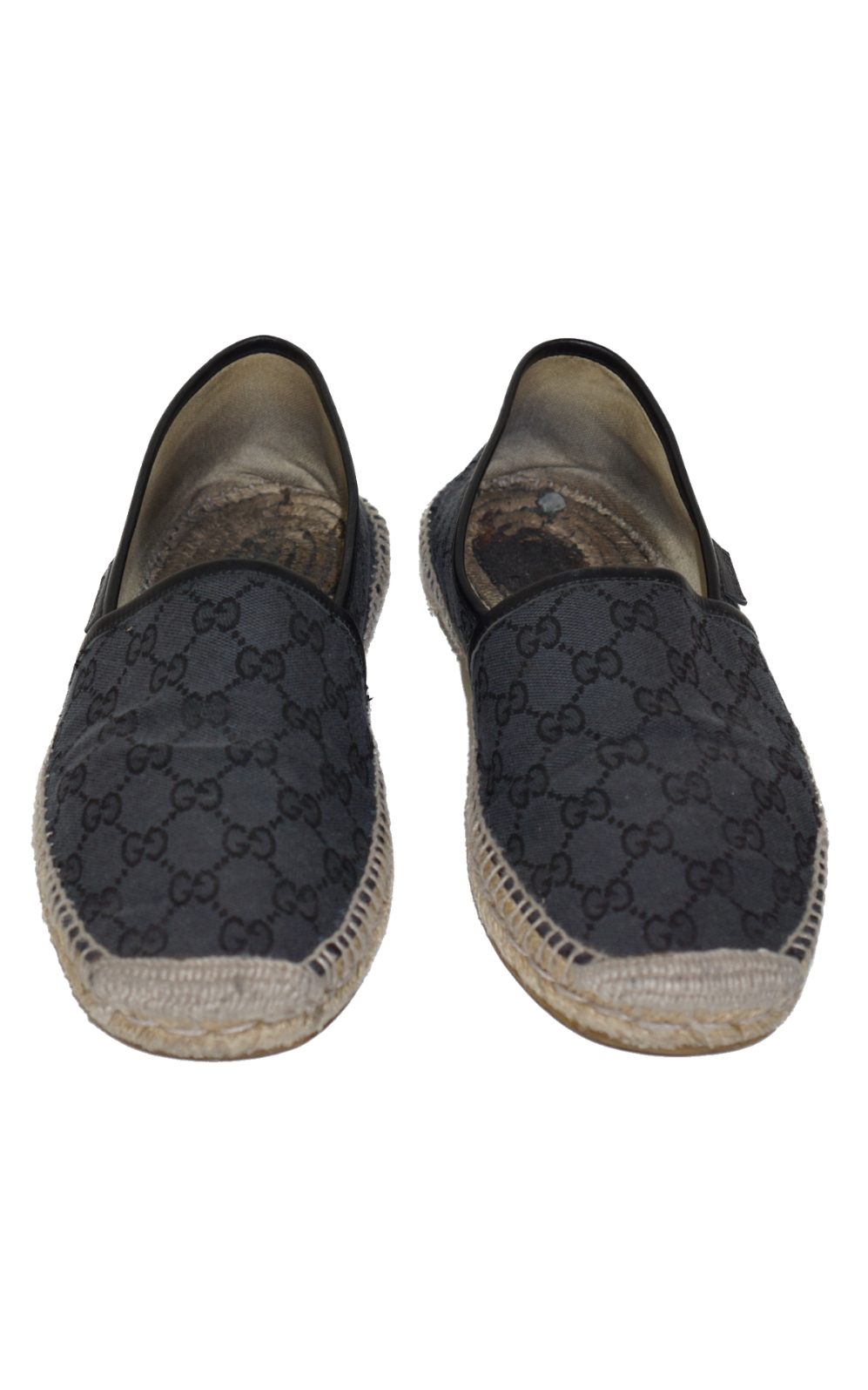 GUCCI GG Logo Monogram Black Espadrilles resellum