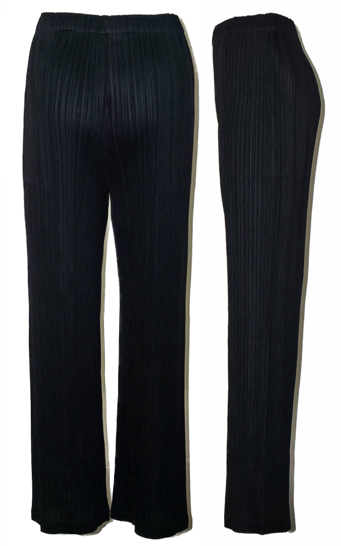 ISSEY MIYAKE Pleats Please Black Pleated Pants resellum
