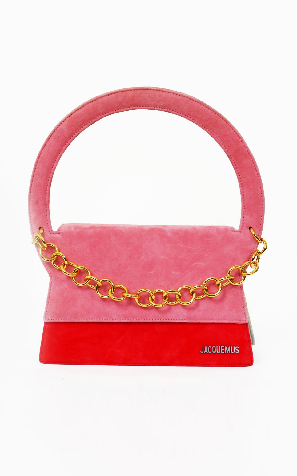 JACQUEMUS Le Sac Rond Pink Multicolor Bag