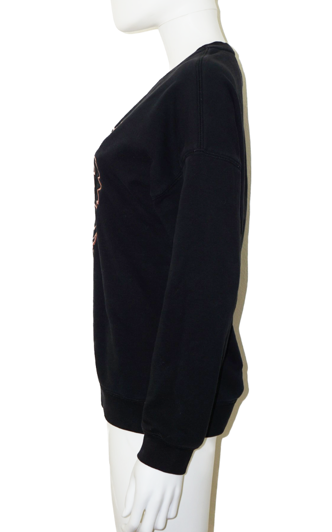 KENZO Tiger Embroidered Logo Black Sweatshirt resekkum