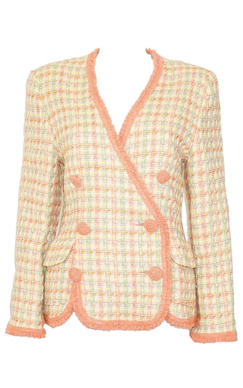 LEON MAX VINTAGE Pastel Tweed Jacket