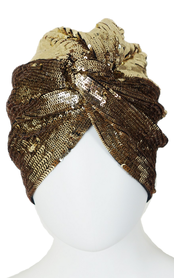 MARY-JANE-CLAVEROL-Gold-Sequin-Turban