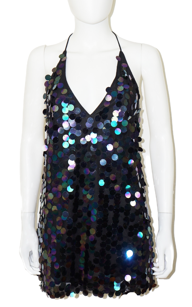 MOTEL Finn Slip Sequin Straps Mini Dress