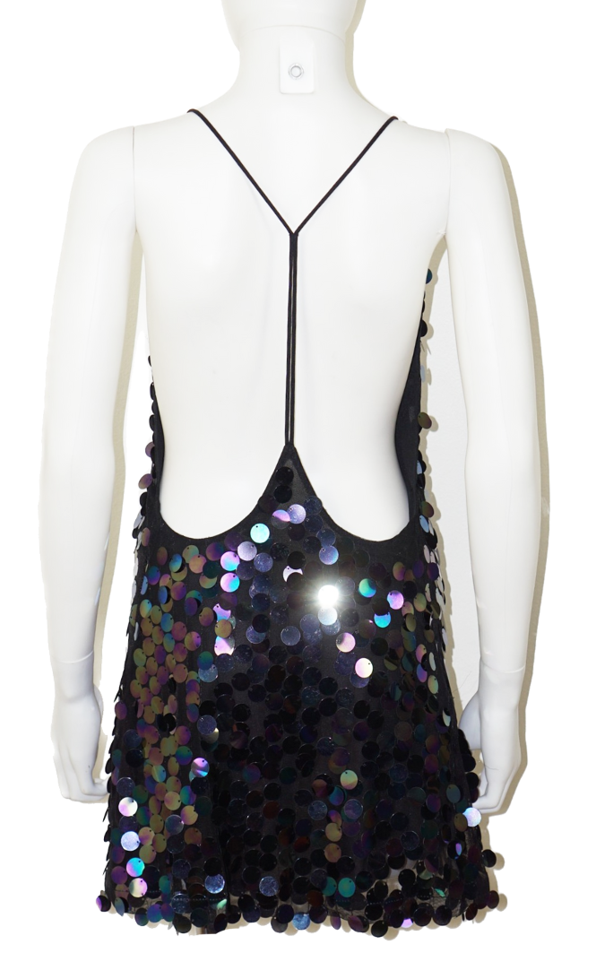 MOTEL Finn Slip Sequin Straps Mini Dress