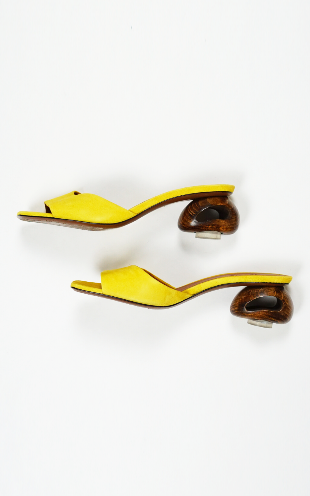 NEOUS Liparis Yellow Suede Slides