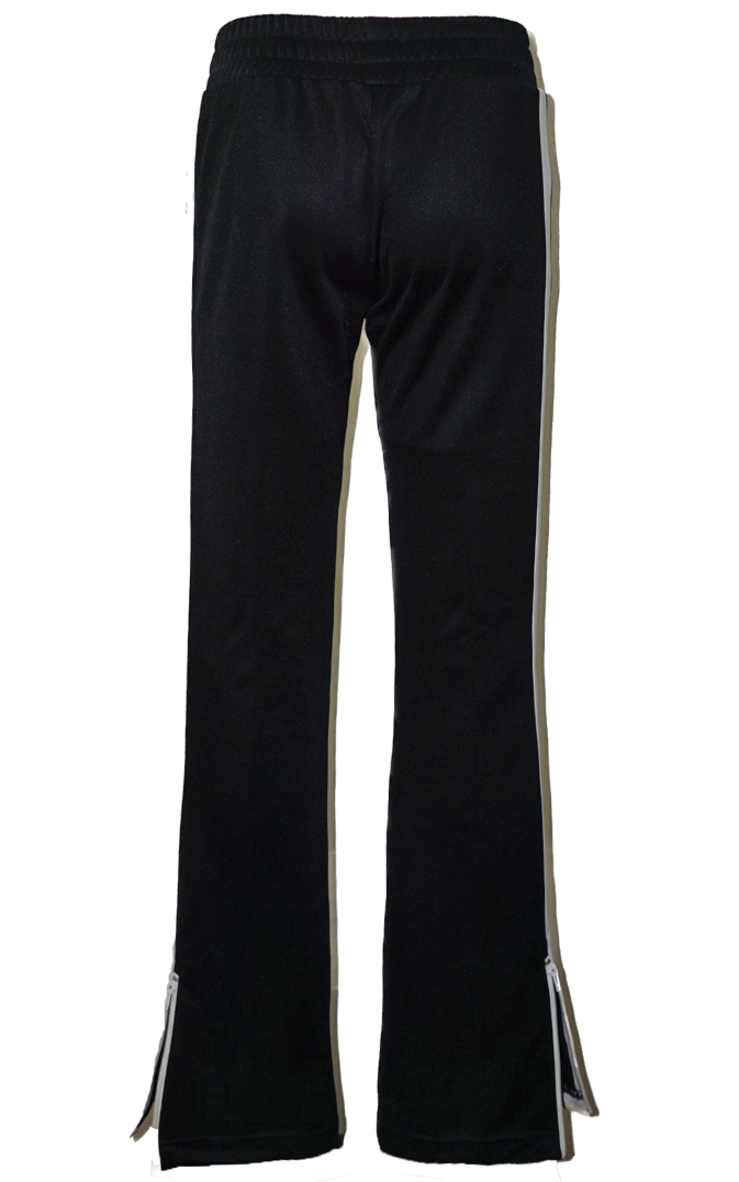 PALM ANGELS Flared Black Elastic Sweatpants resellum