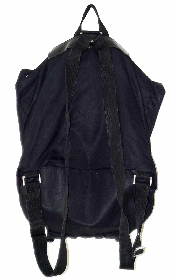 PRADA Black Nylon Logo Pockets Backpack