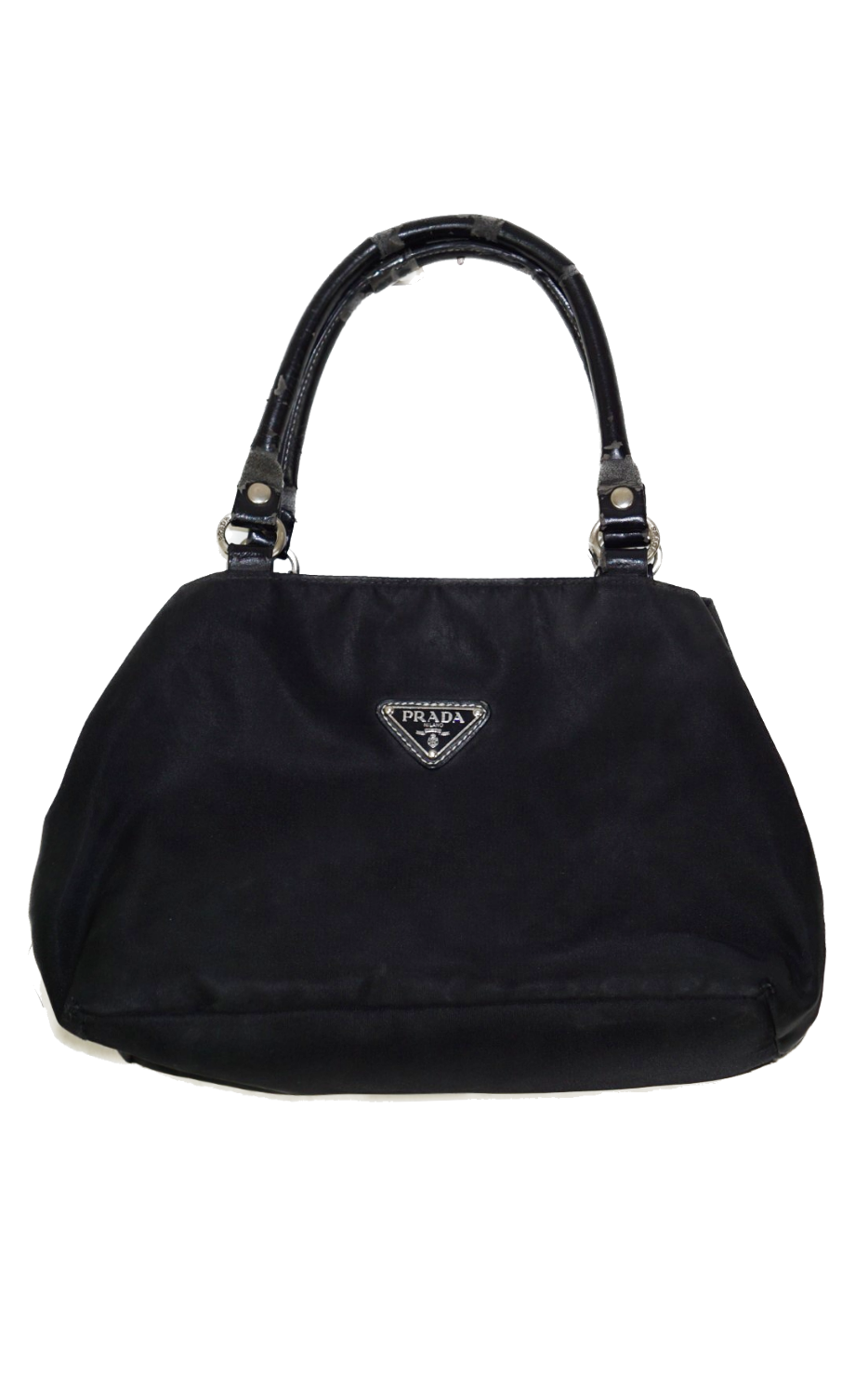 PRADA Vintage Nylon Triangle Logo Mini Bag resellum