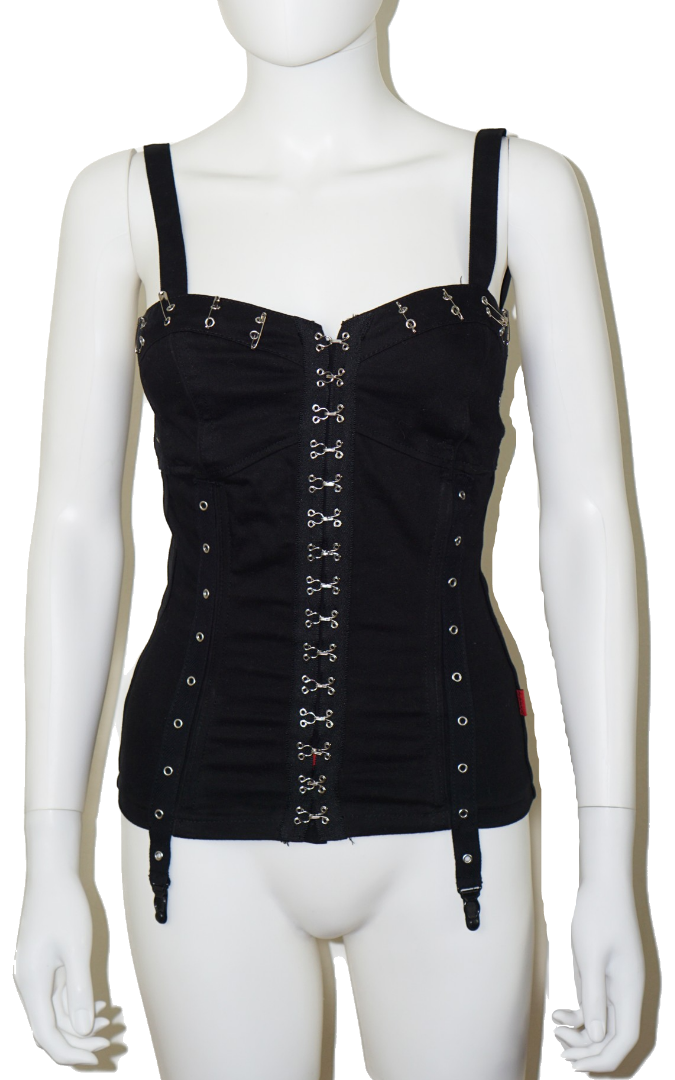 TRIPP Hook Eye Garter Corset Style Top