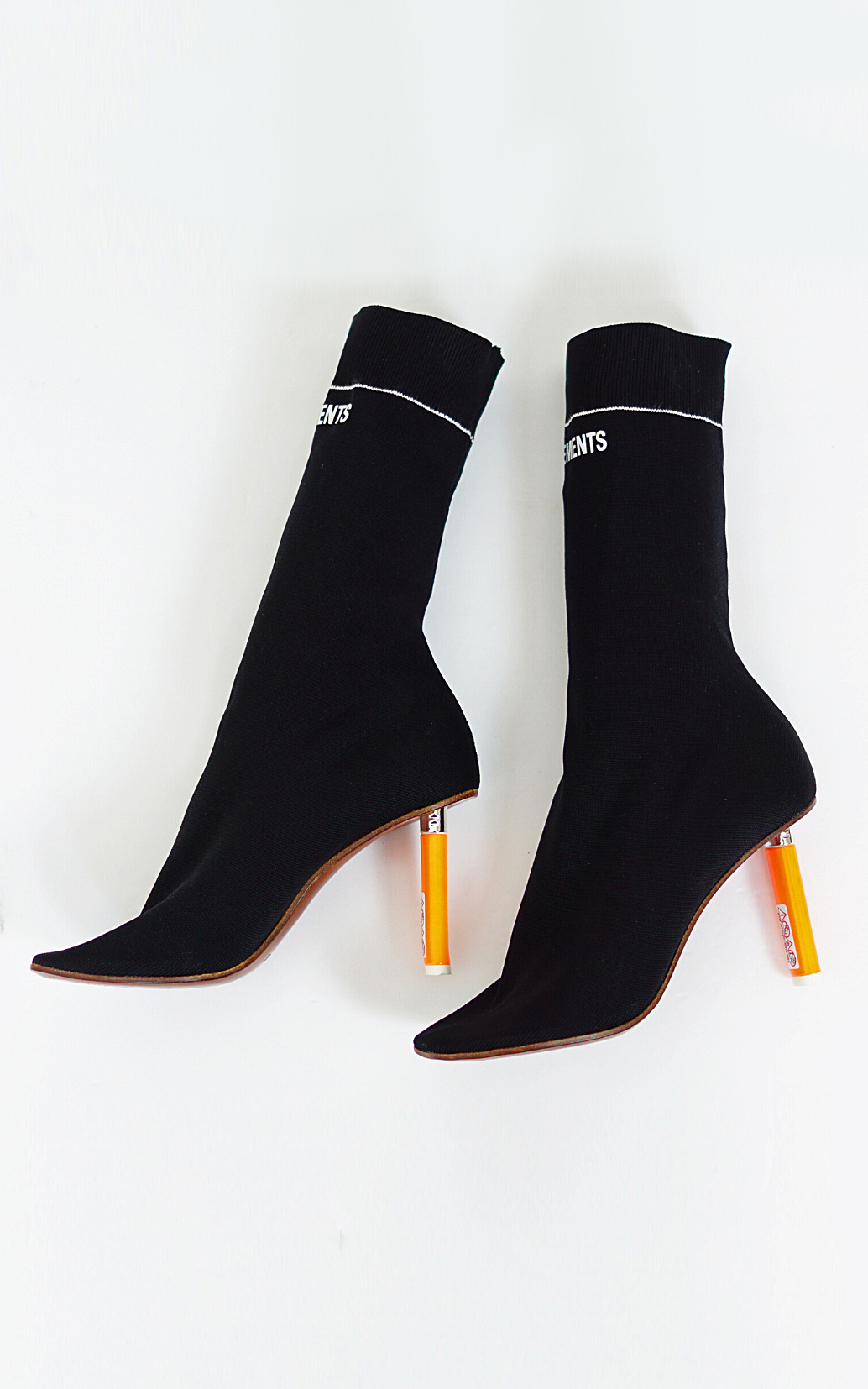 VETEMENTS Black Sock Ankle Boots
