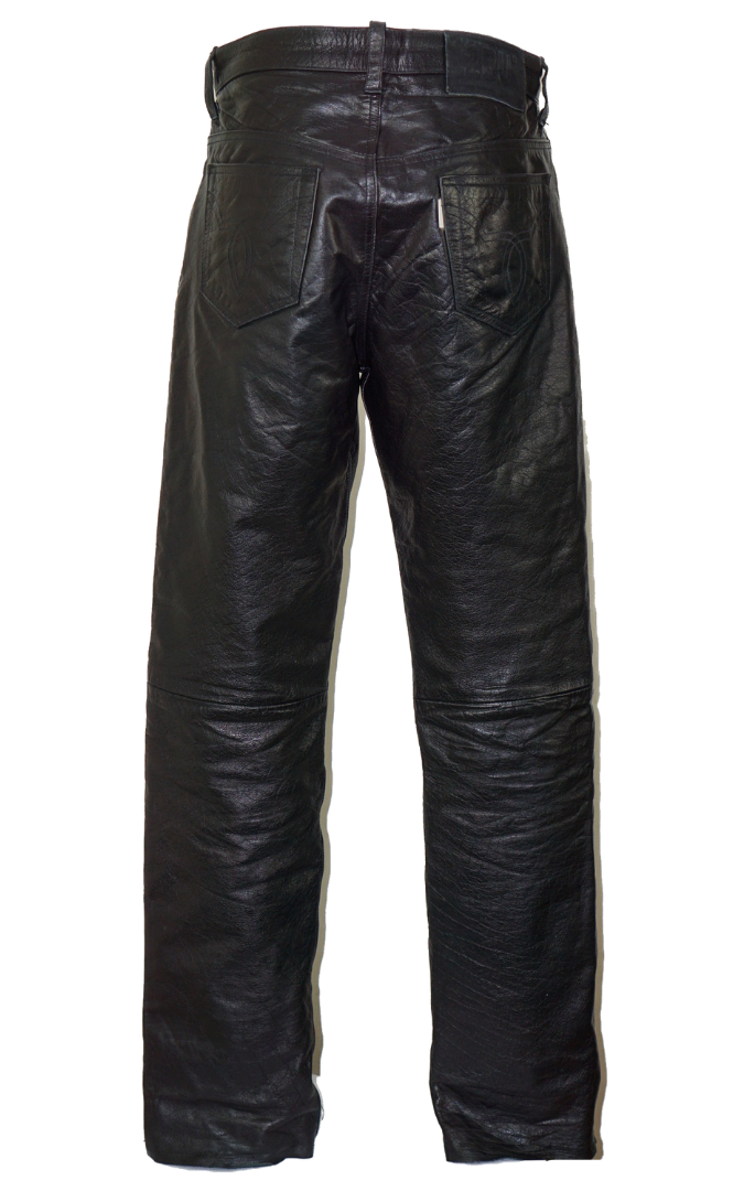VINTAGE 2BU 80s Black Leather Pants