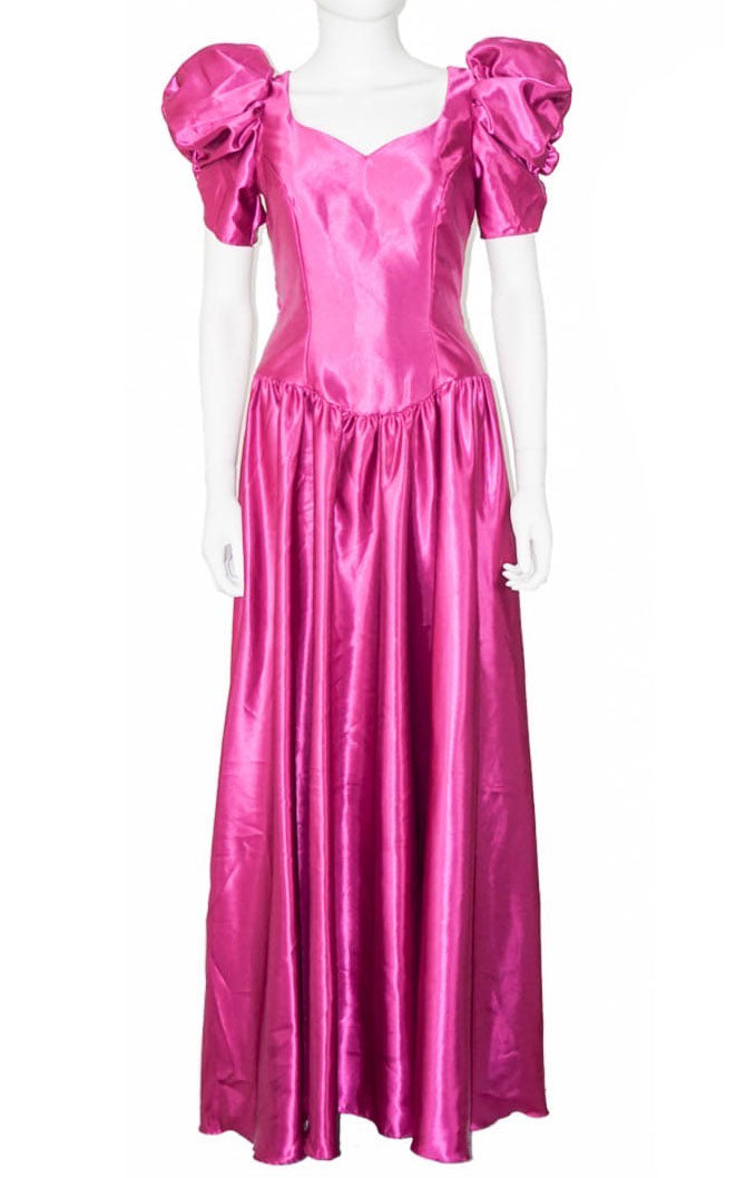 VINTAGE ALFRED ANGELO Hot Pink Puff Dress