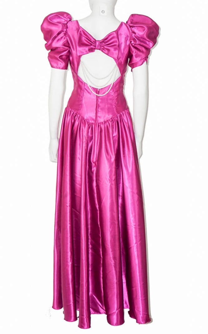 VINTAGE ALFRED ANGELO Hot Pink Puff Dress