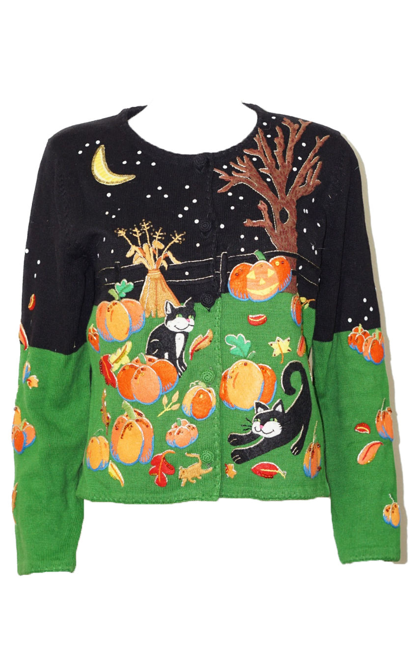 VINTAGE Michael Simon Halloween Cardigan