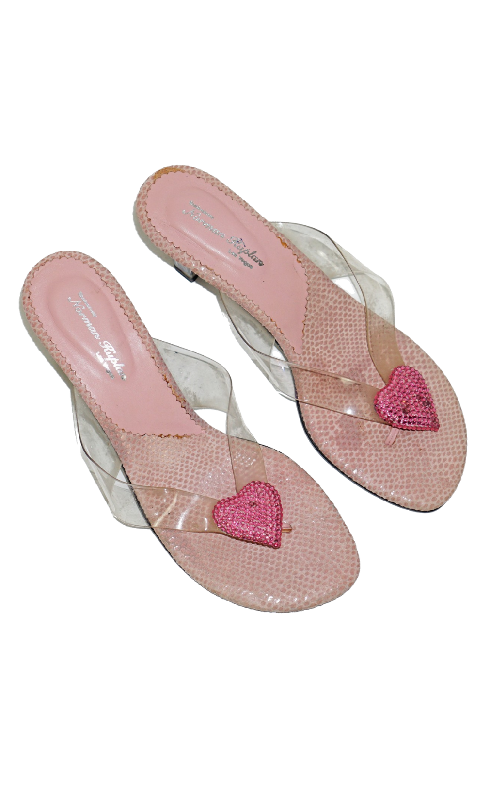 VINTAGE-Norman-Kaplan-Heart-Heeled-Sandals