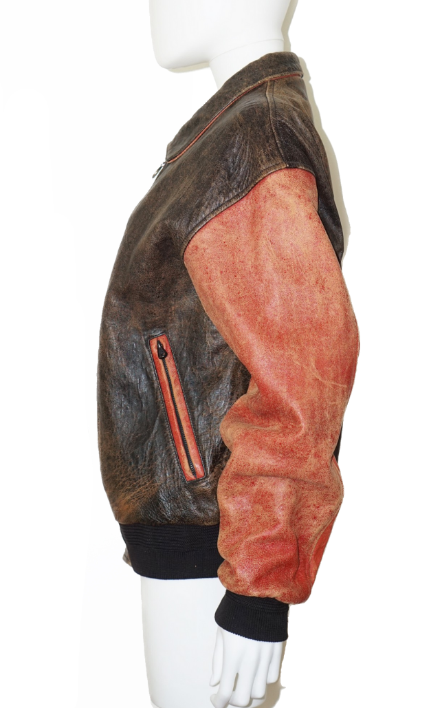 VINTAGE Tony Novak Distressed Leather Jacket