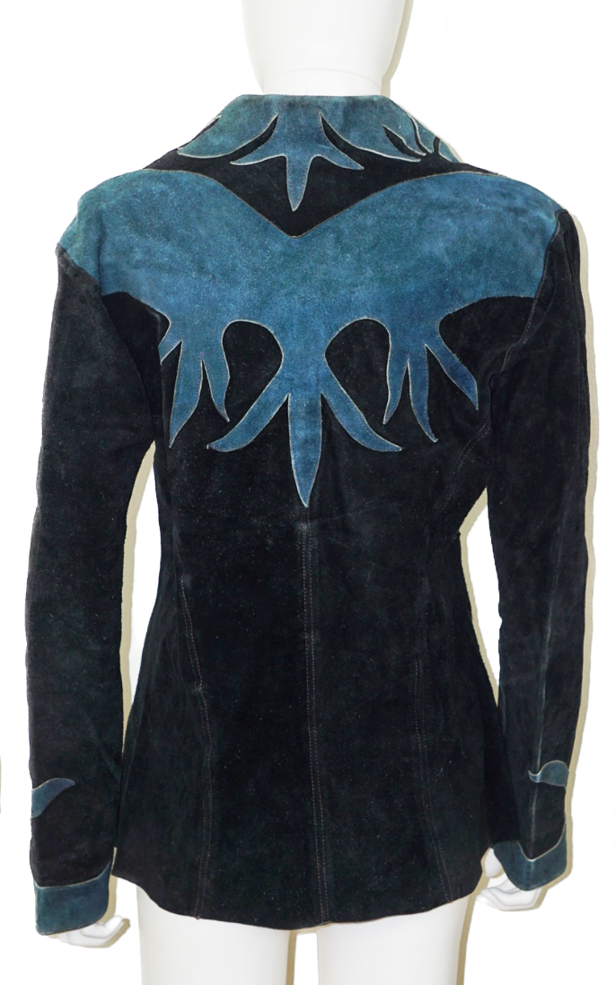 VINTAGE 70s Custom Flame Leather Jacket