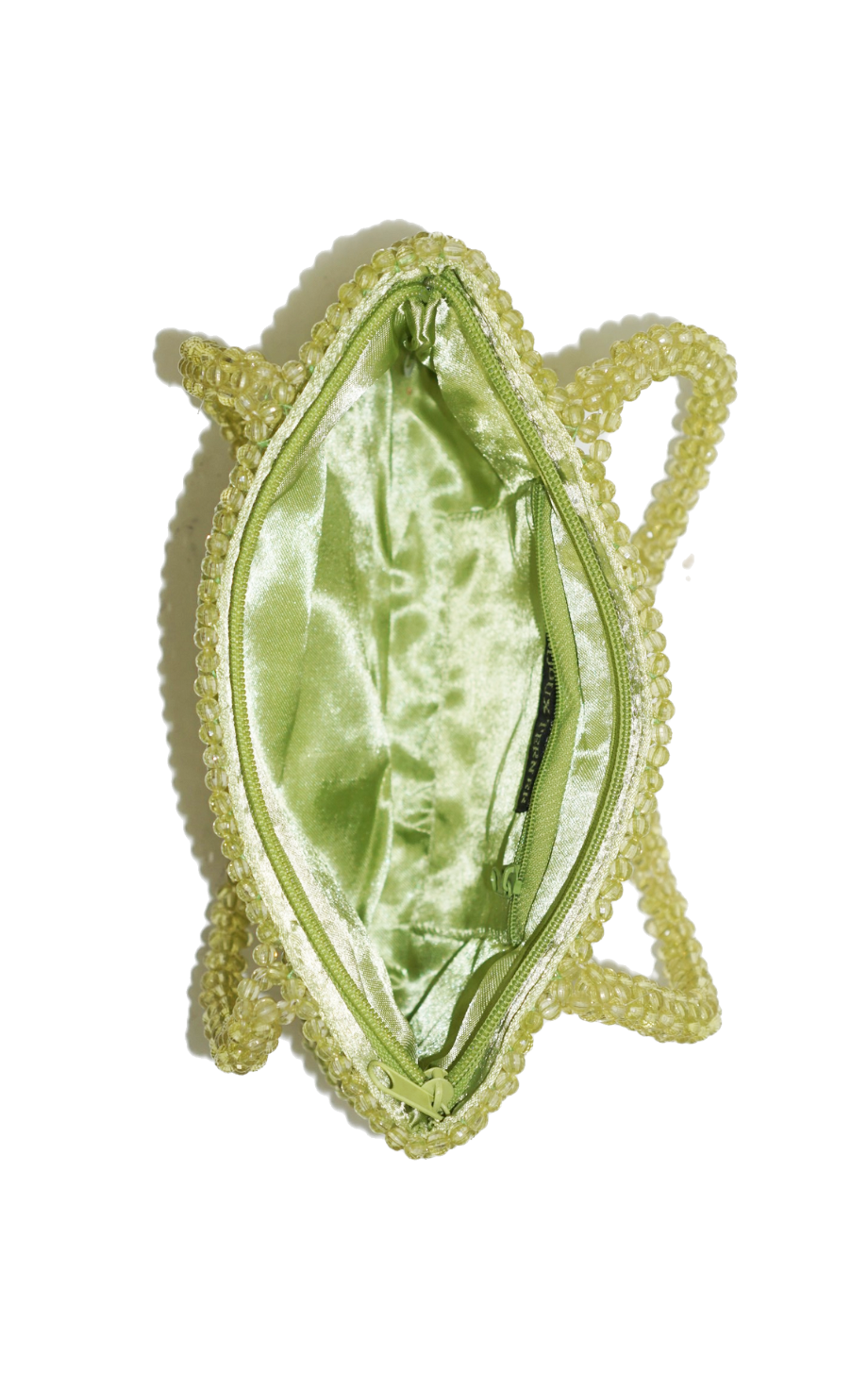 VINTAGE Bijoux Terner Green Y2K Beaded Bag