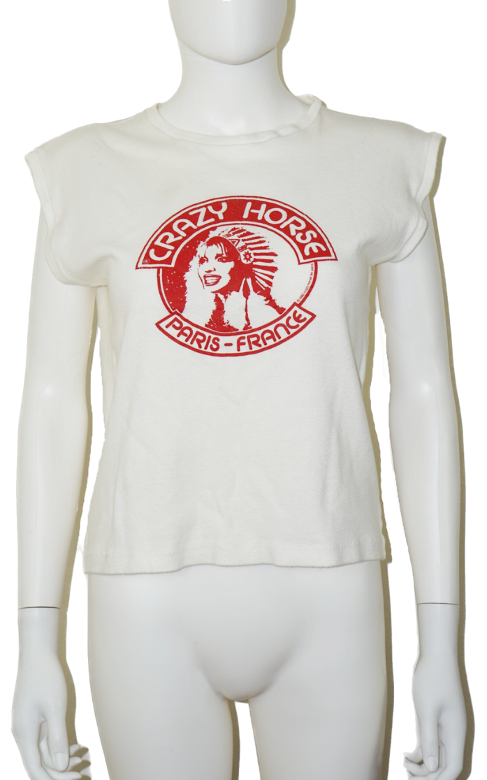 VINTAGE Crazy Horse De Paris Original 80s Top