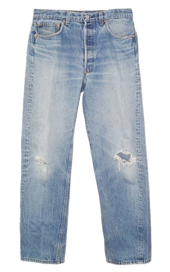 VINTAGE LEVI’S 501 80s USA Straight Jeans 35x34