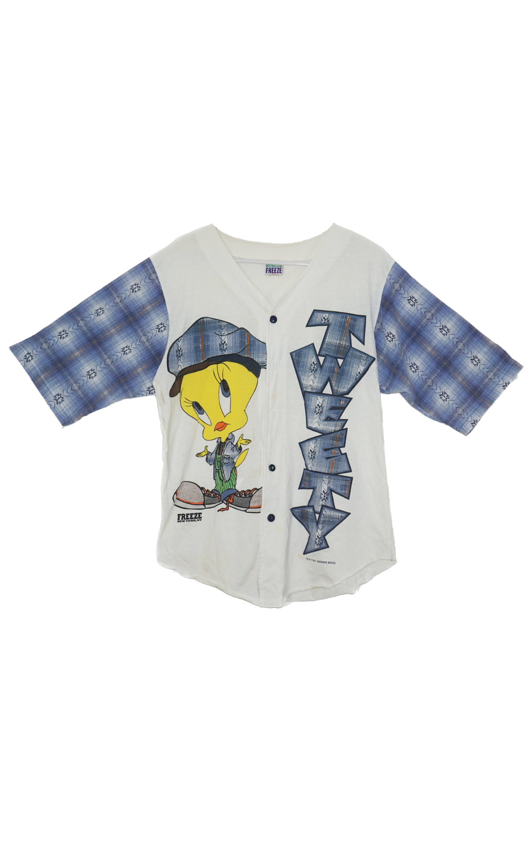 VINTAGE Looney Tunes 90s Tweety Buttoned Shirt