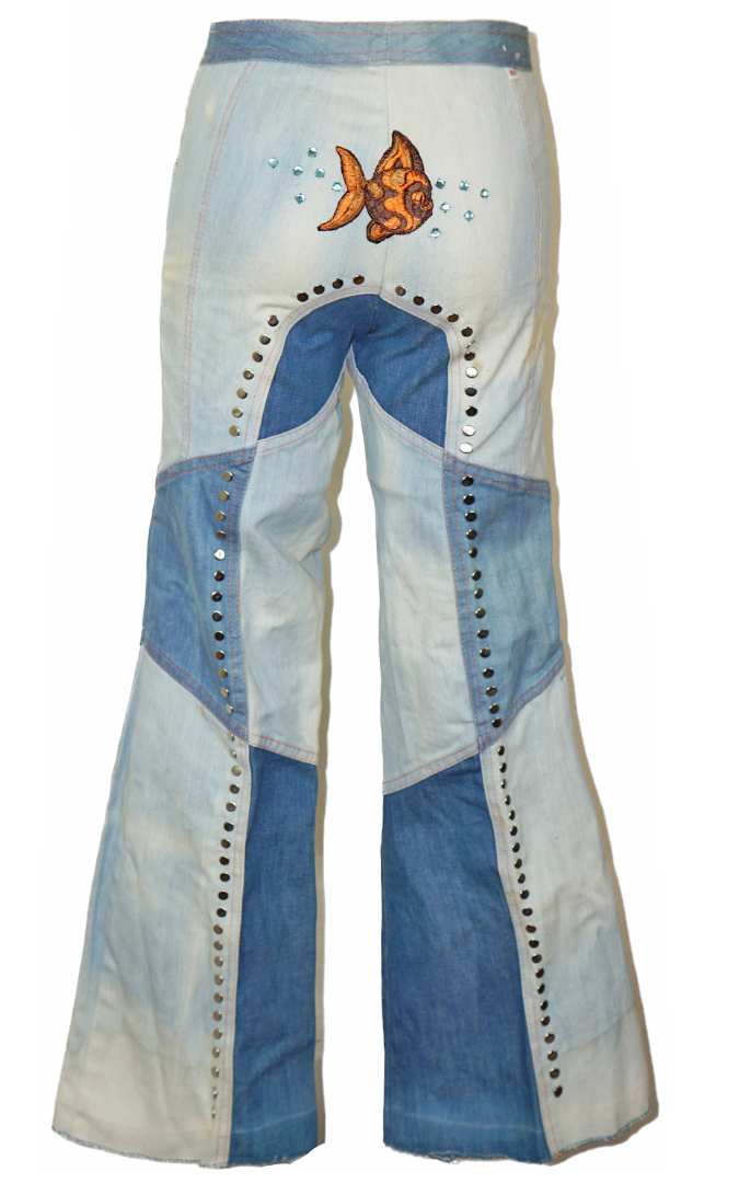 VINTAGE Mitey Miss Y2K Patchwork Flared Jeans resellum