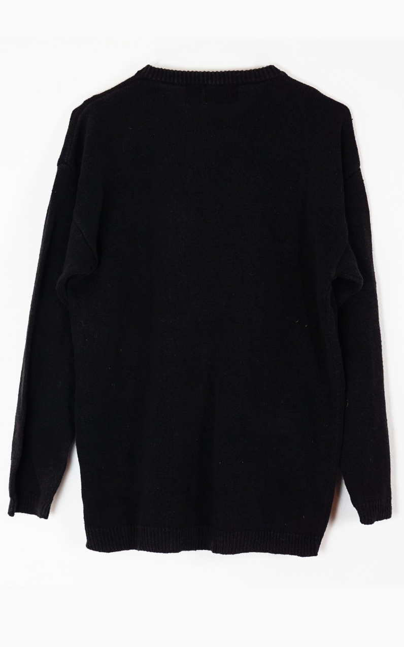 VINTAGE New York Embroidery Knitted Sweater