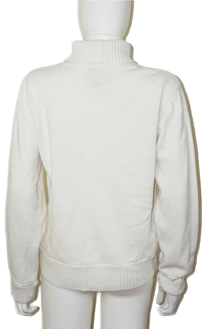 VINTAGE USC White Turtle Neck Sweater