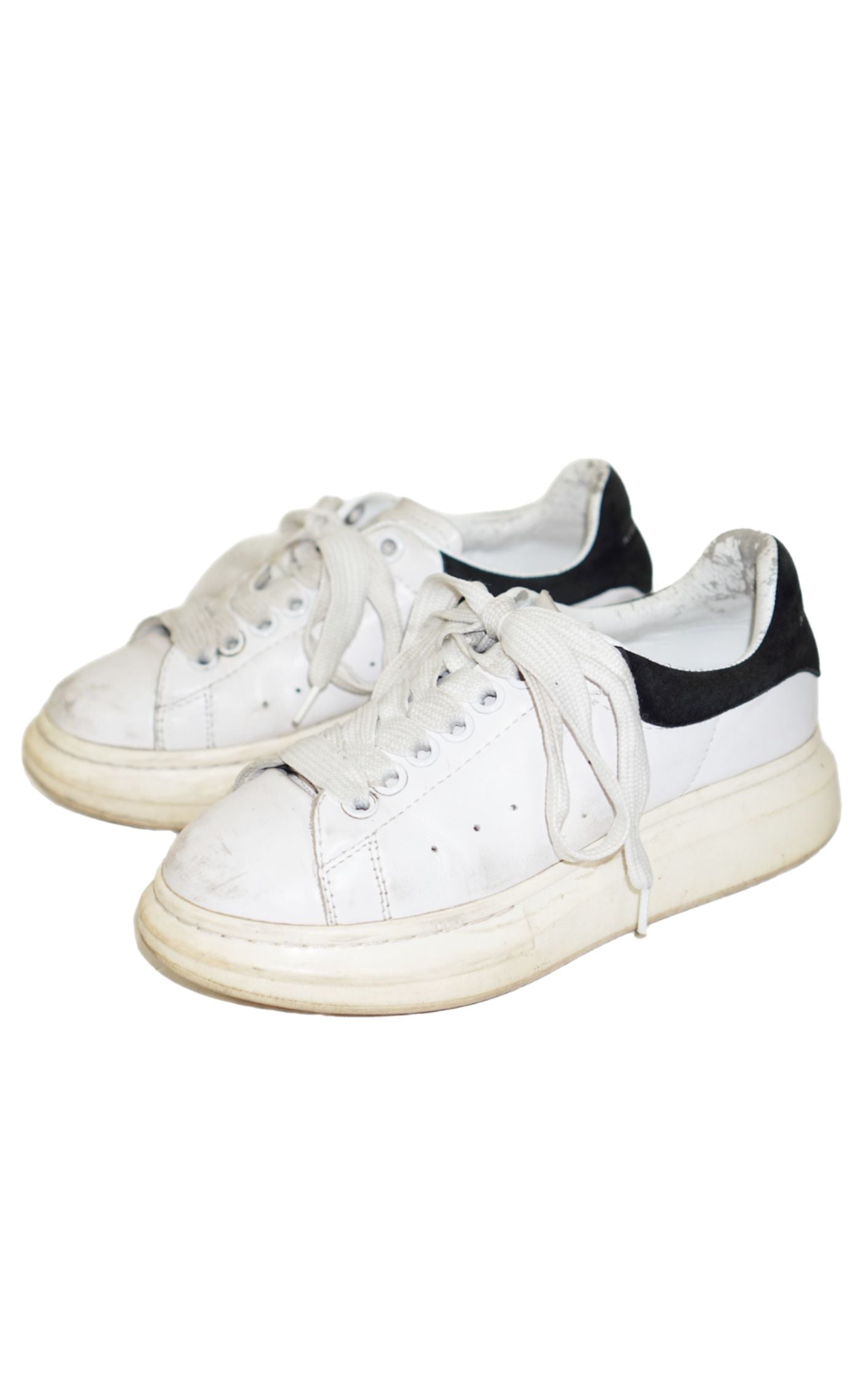 ALEXANDER MCQUEEN White Wedge Sneakers resellum