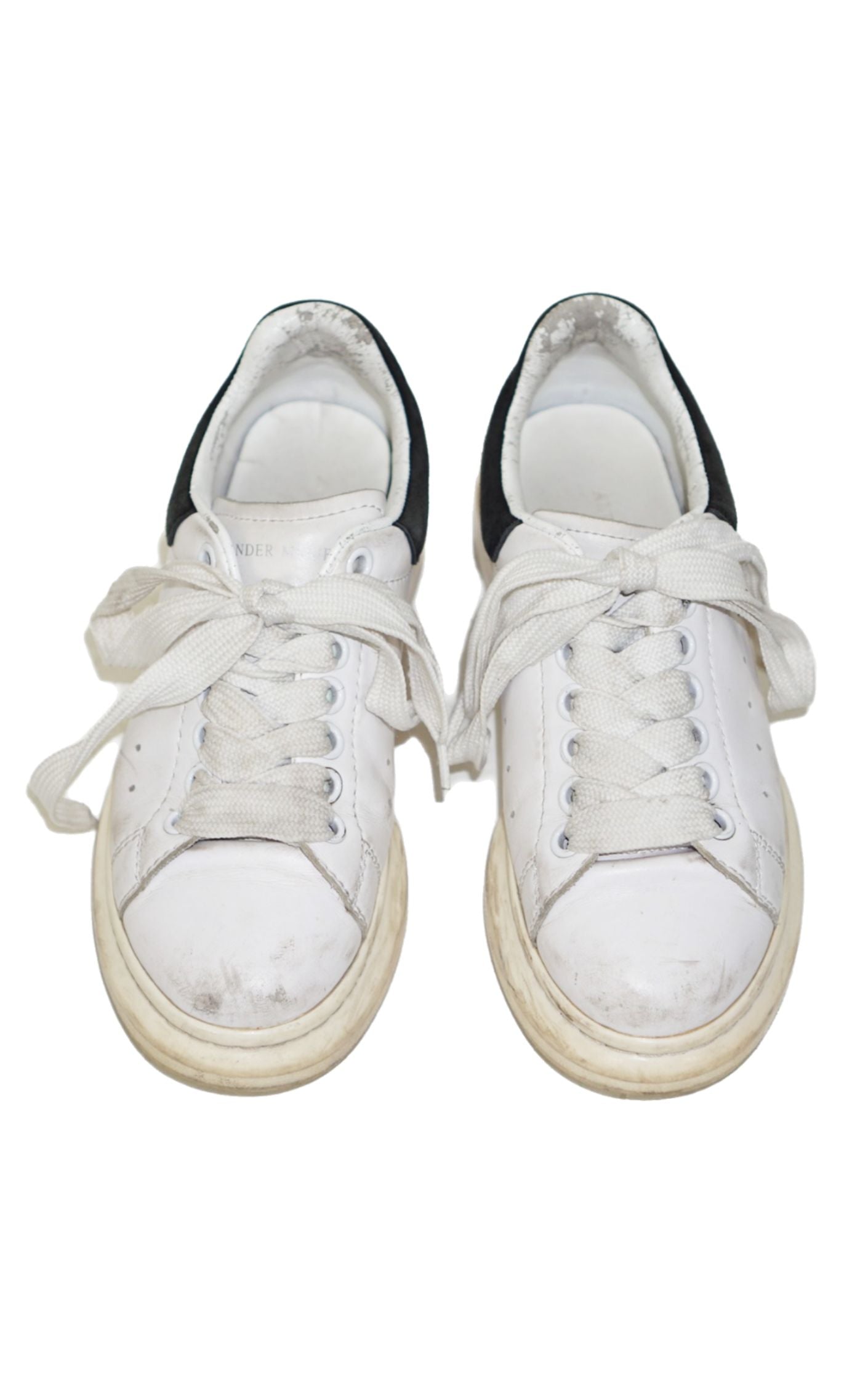 ALEXANDER MCQUEEN White Wedge Sneakers resellum