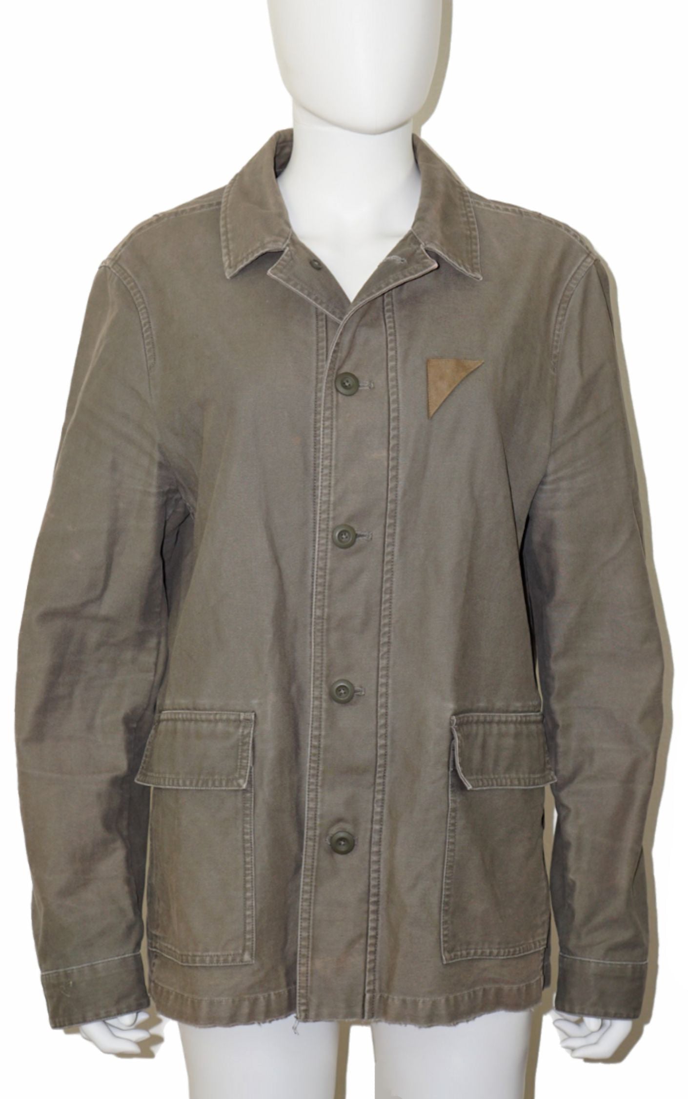 ALL SAINTS Manse Khaki Buttoned Jacket resellum