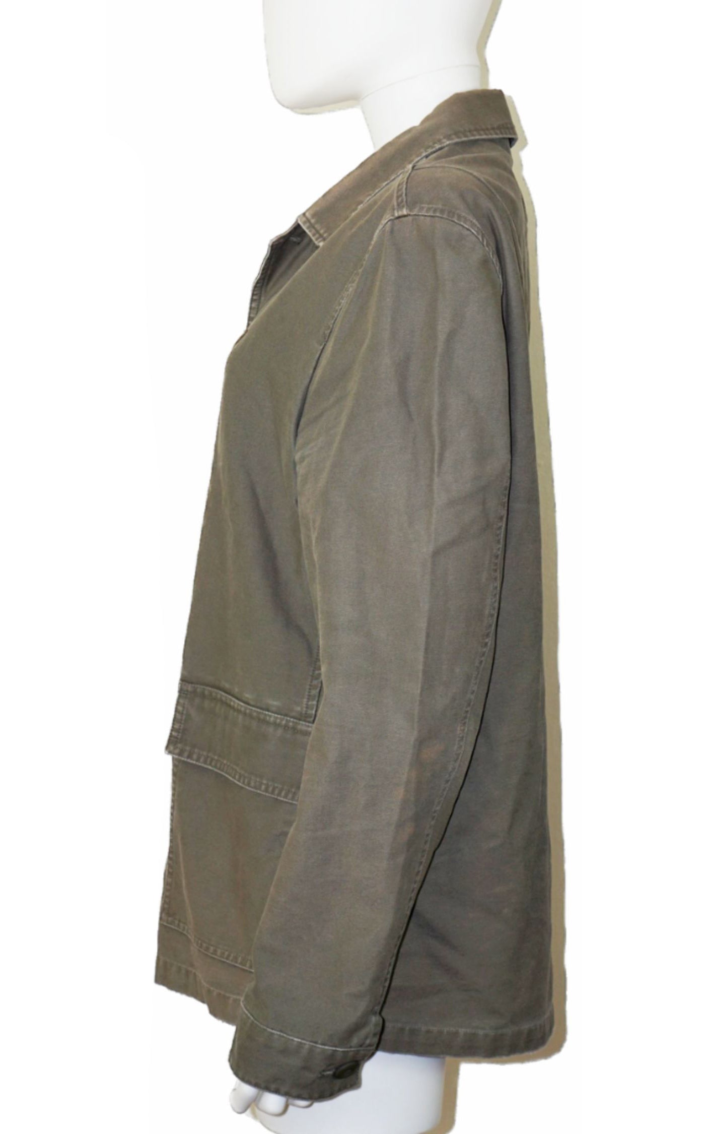 ALL SAINTS Manse Khaki Buttoned Jacket resellum