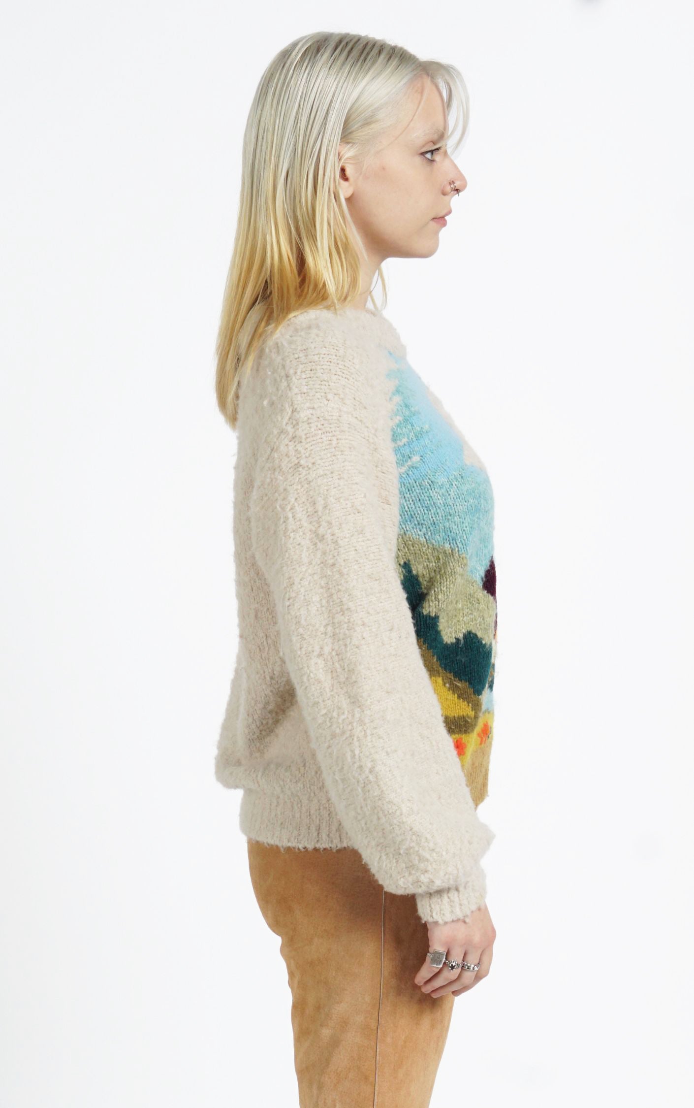 Anthropologie Sleeping On Snow Wool Alpaca Landscape Sweater resellum