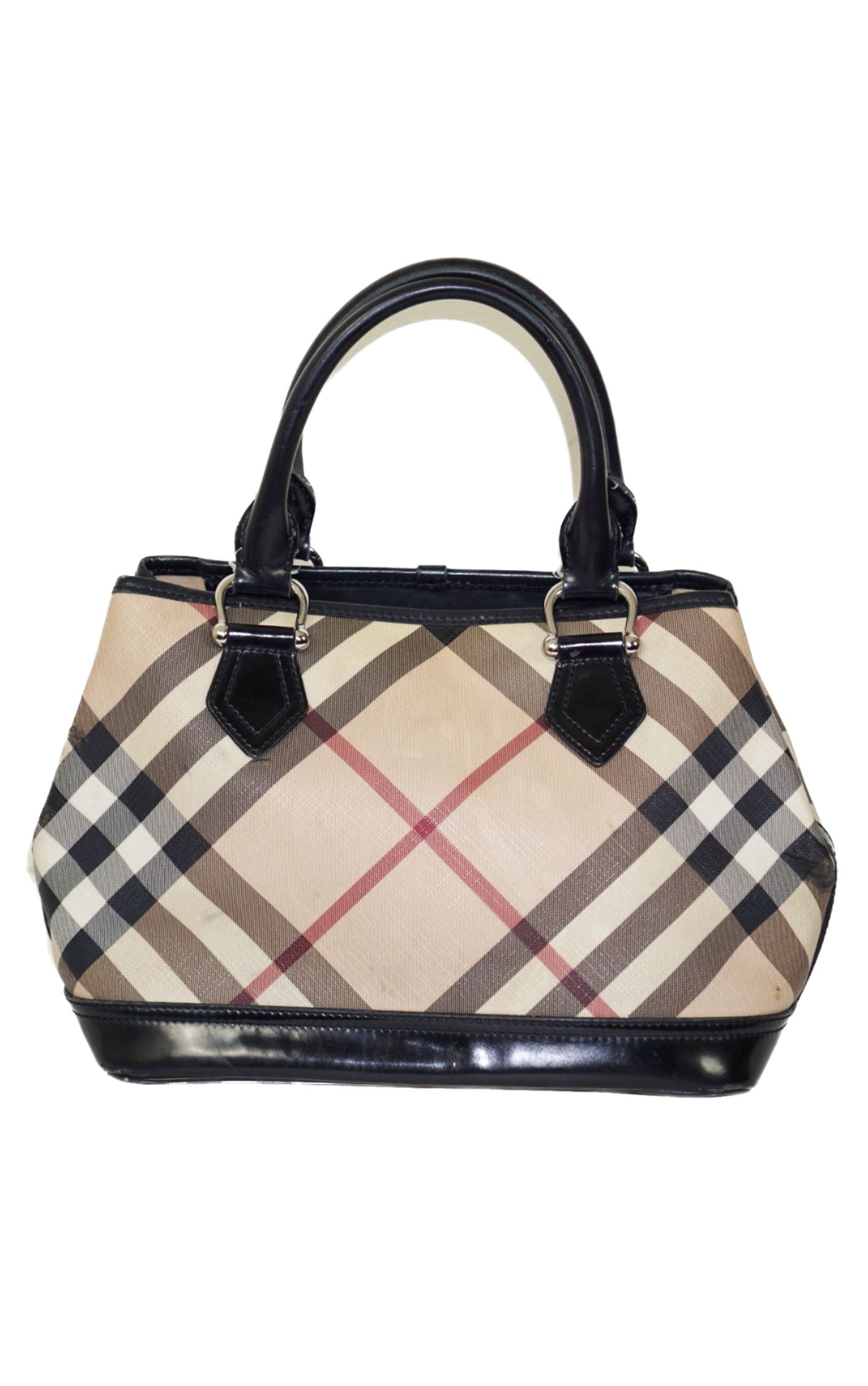 BURBERRY Prorsum Y2K Tartan Leather Handbag Purse