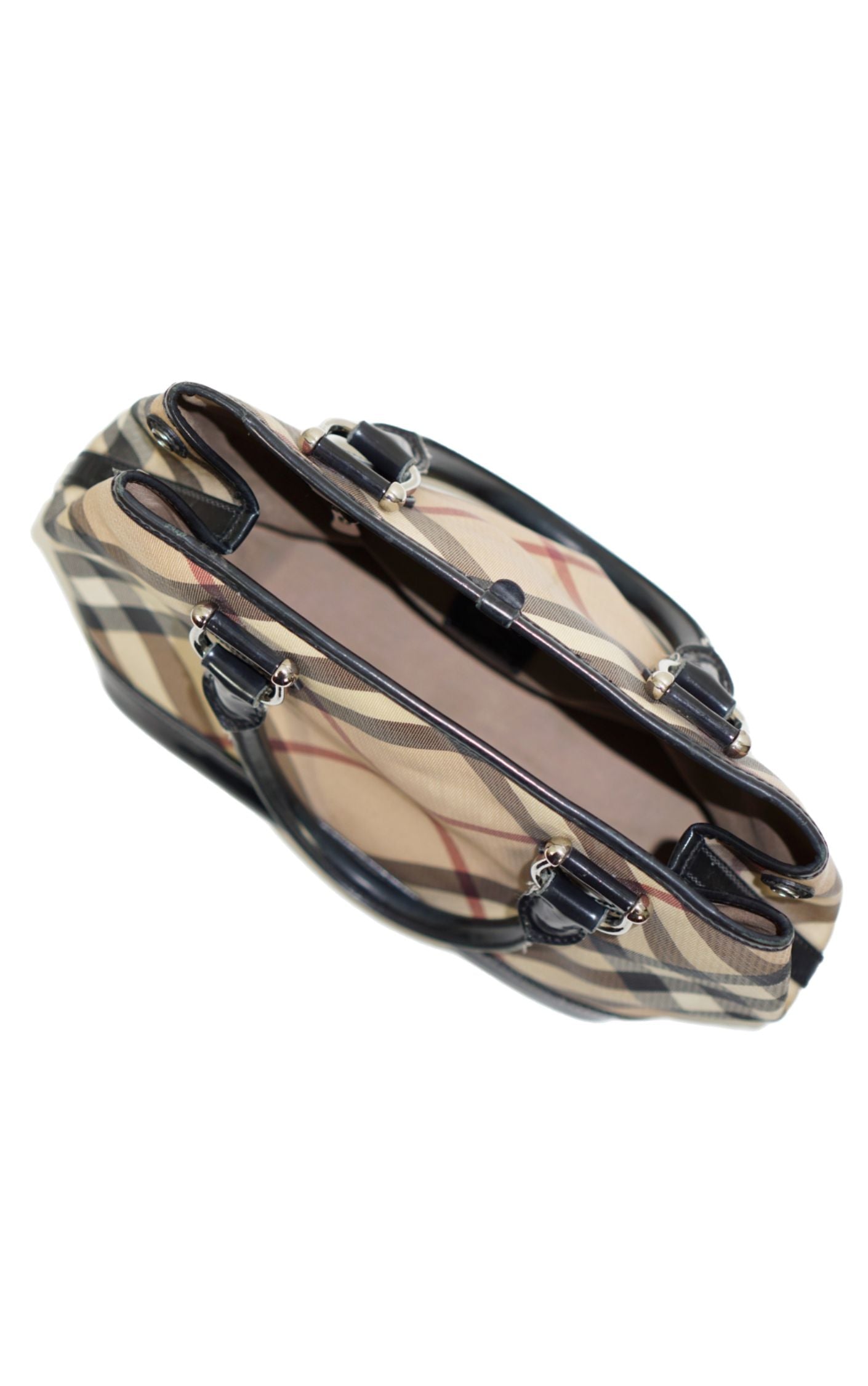 BURBERRY Prorsum Y2K Tartan Leather Handbag Purse