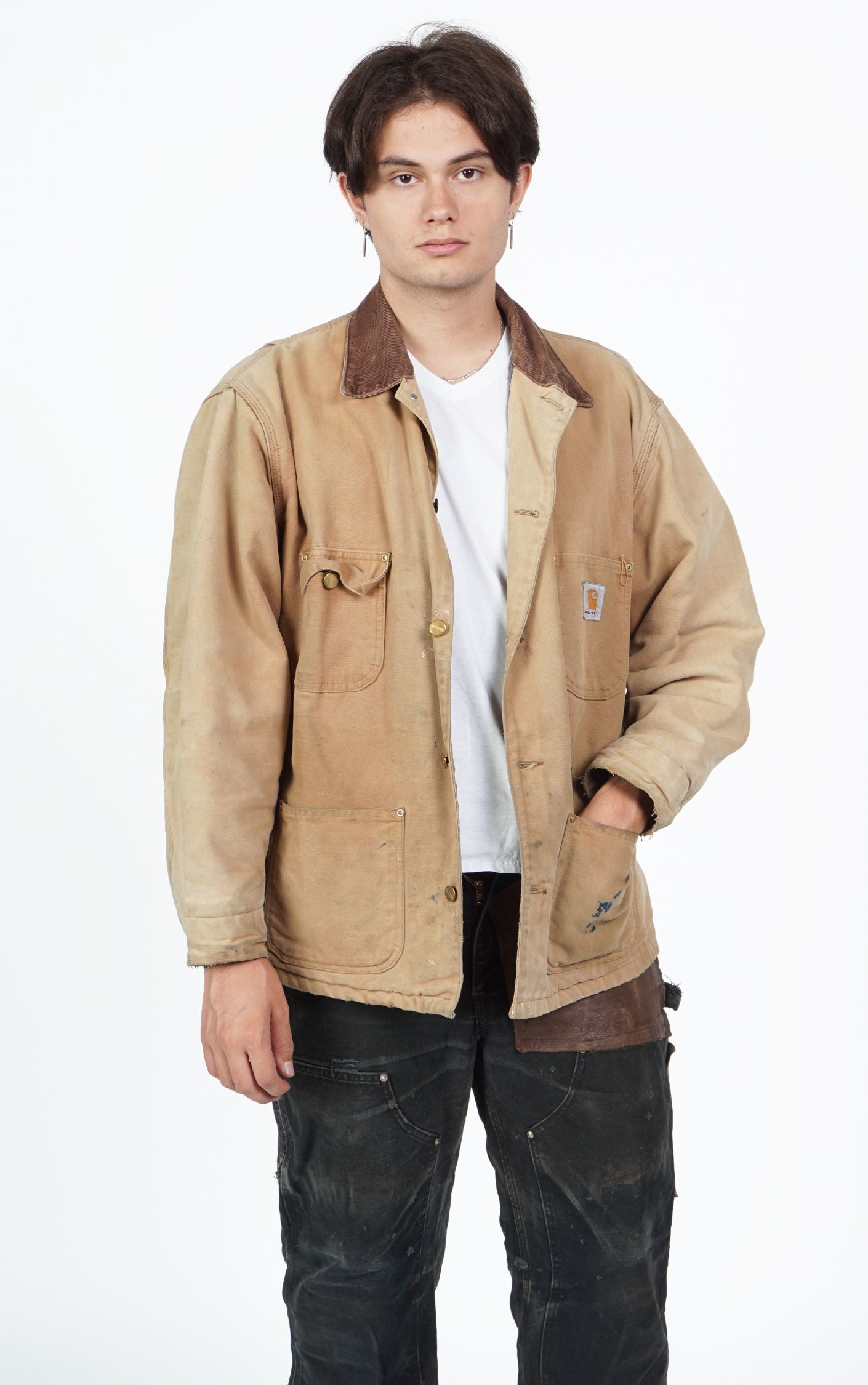 CARHARTT Vintage Distressed Workwear Jacket resellum