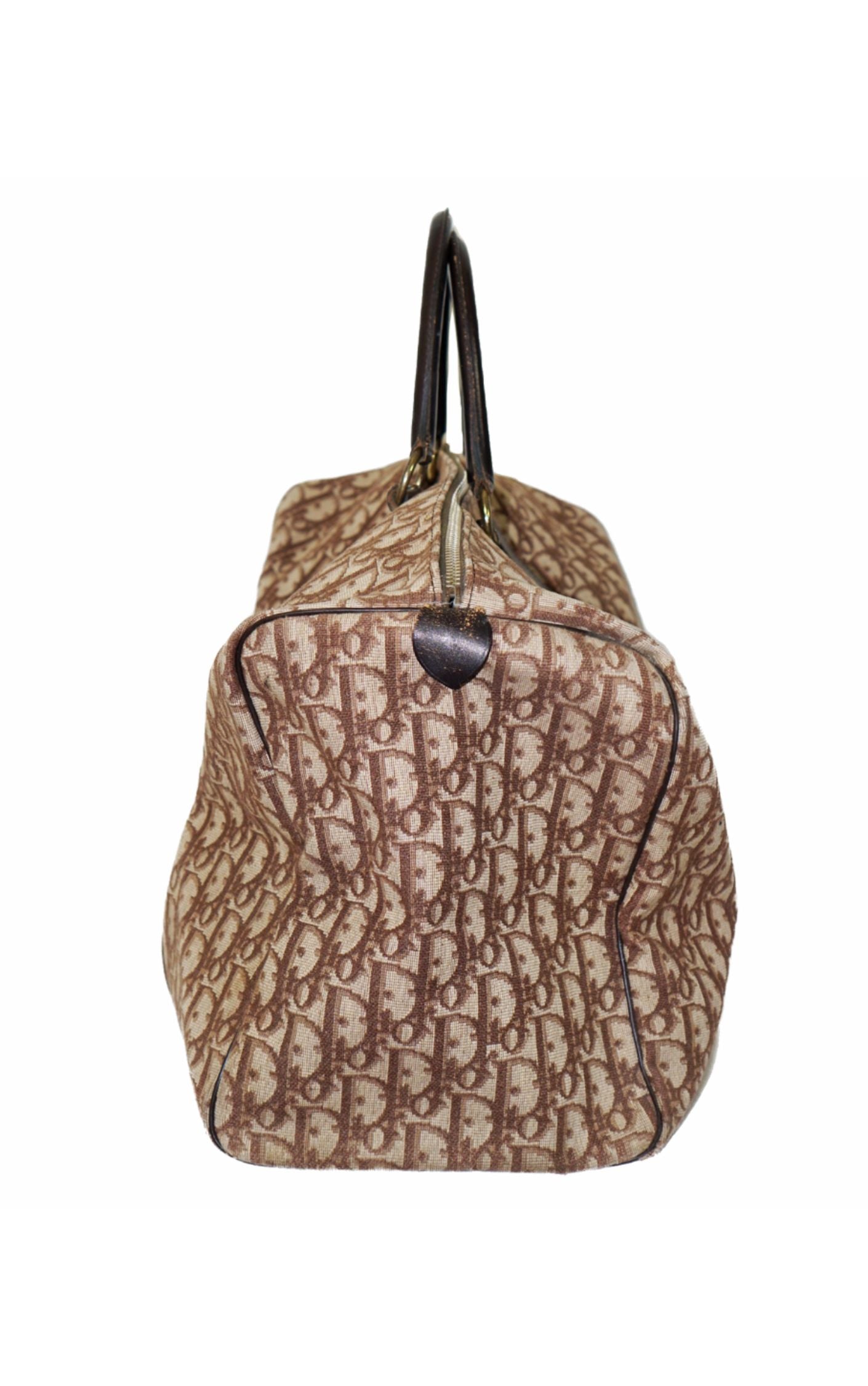 CHRISTIAN DIOR Vintage Monogram Trotter Boston Bag resellum