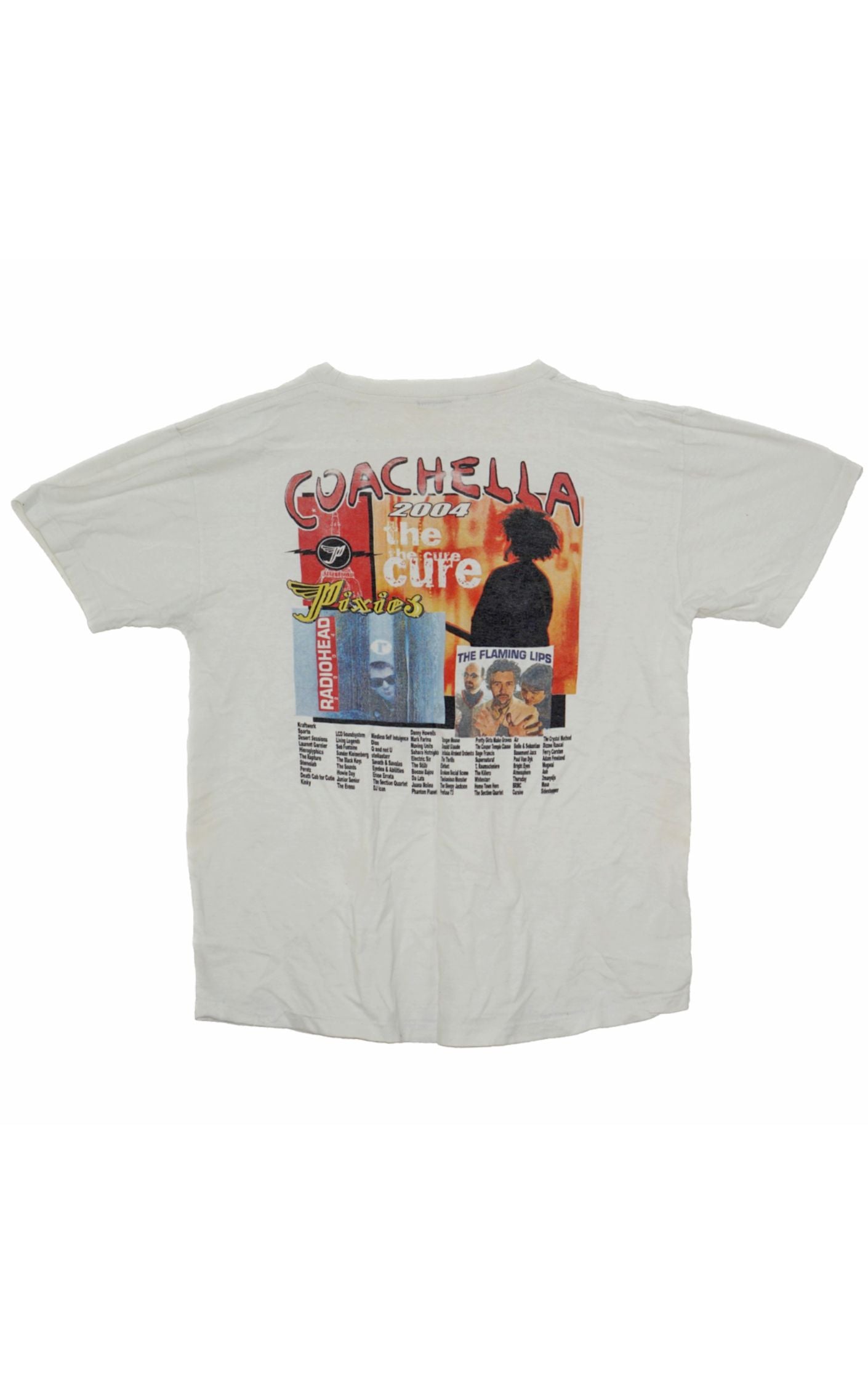 COACHELLA 2004 The Cure Radiohead T-Shirt resellum