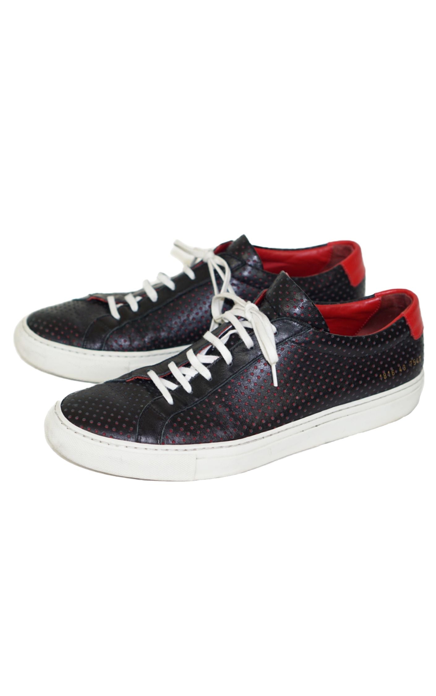 COMMON PROJECTS Black Leather Achilles Sneakers resellum