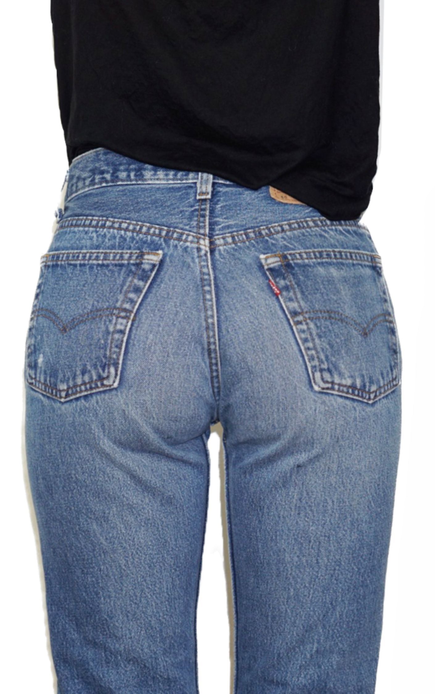 VINTAGE LEVI’S 501 90s USA Straight Jeans W 25” resellum