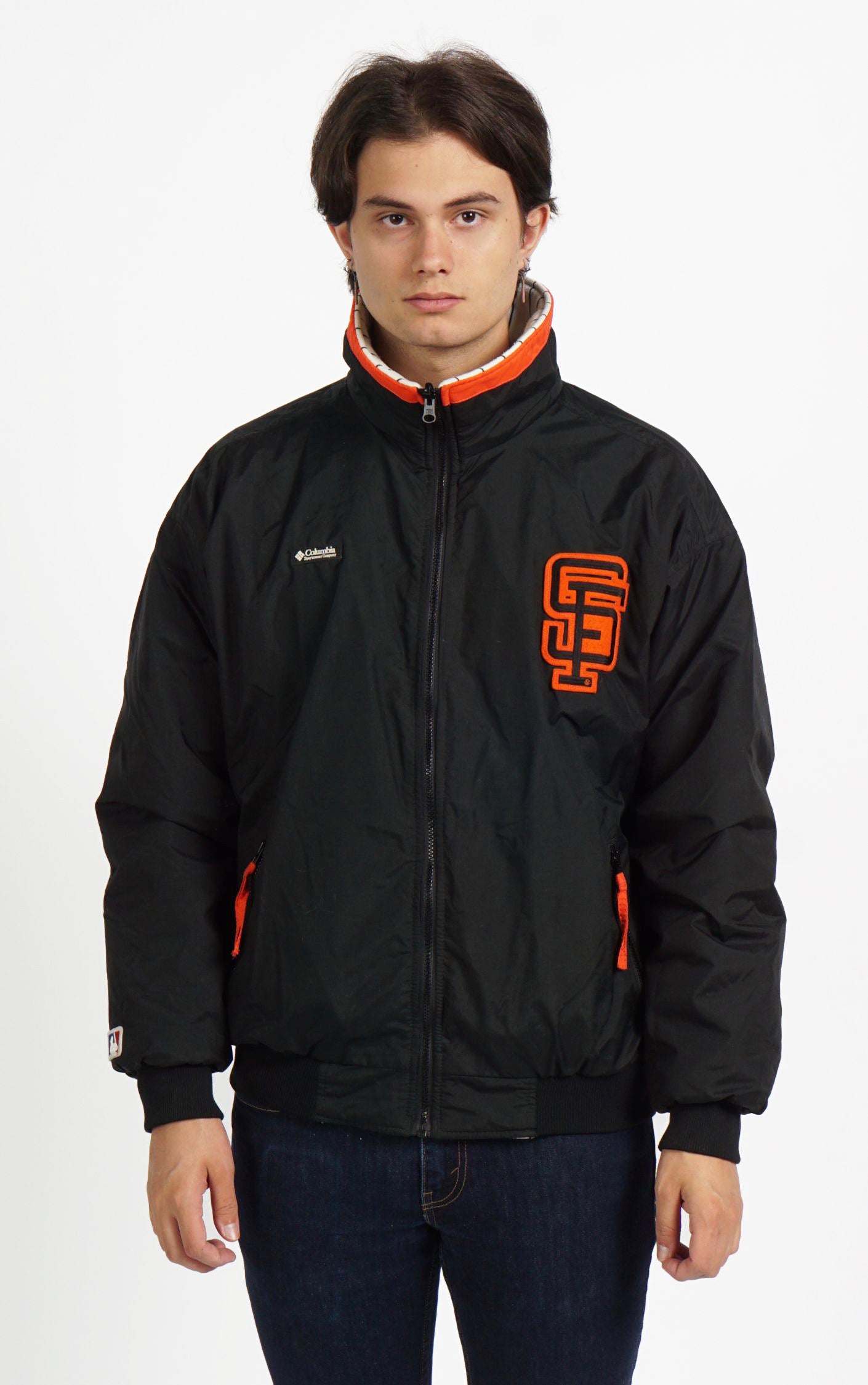 VINTAGE San Francisco Giants Reversible Baseball Bomber Jacket resellum