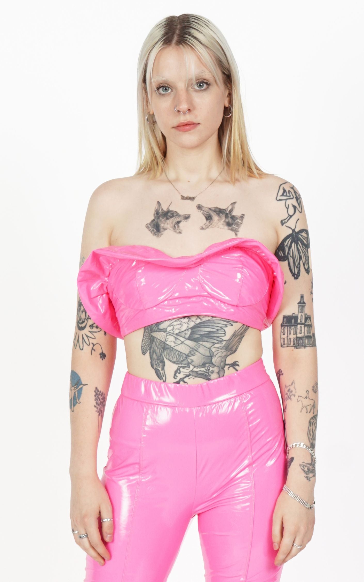 Y2K Malibu Barbie Party Pink Halloween Costume Pants Set resellum