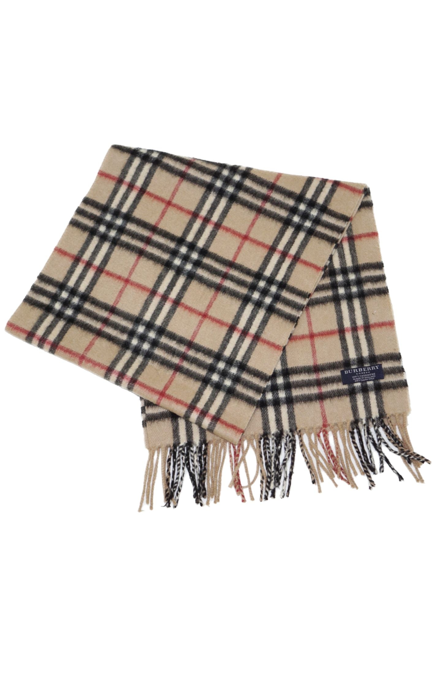 BURBERRY Classic Check Cashmere Scarf