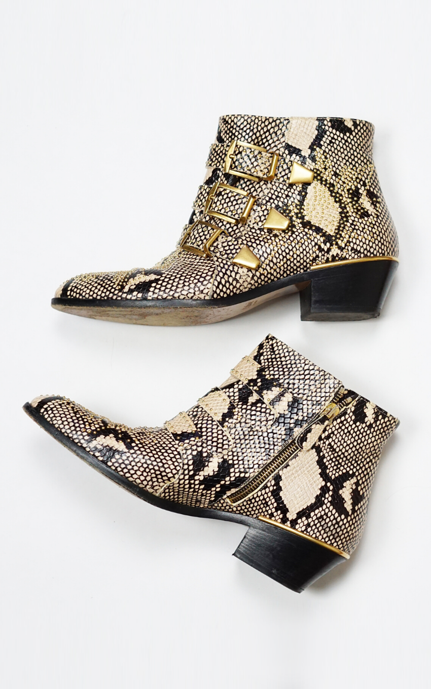 CHLOE Susanna Snake Boots