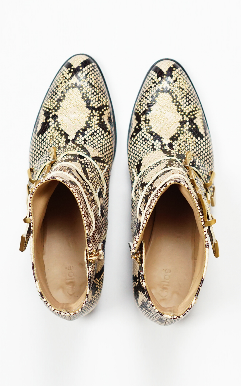 CHLOE Susanna Snake Boots