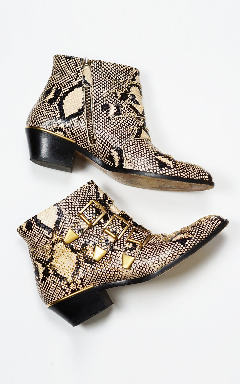 CHLOE Susanna Snake Boots